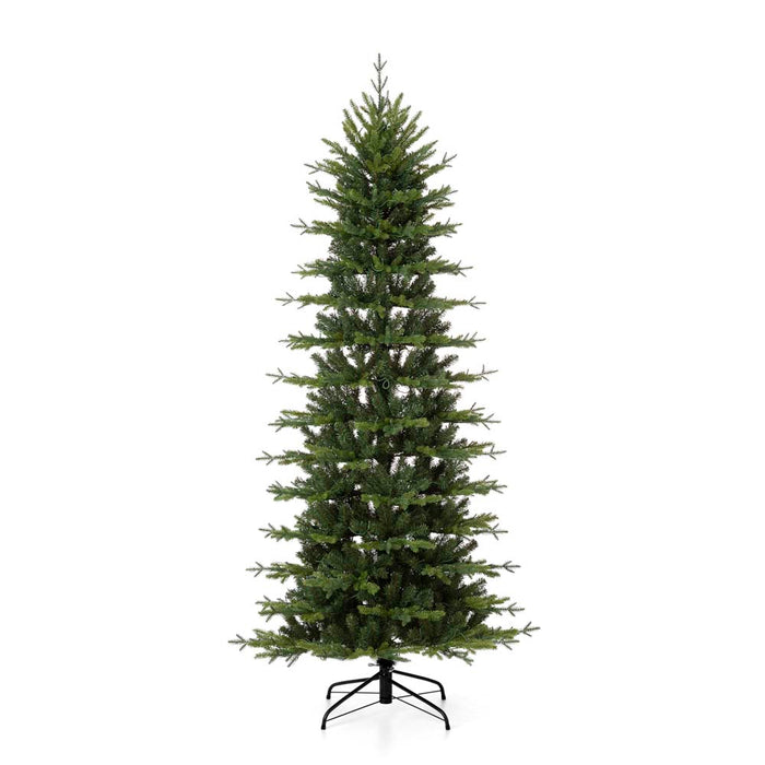 7.5ft Pre-Lit Green Pencil Pine Artificial Christmas Tree with 450 Warm White Lights