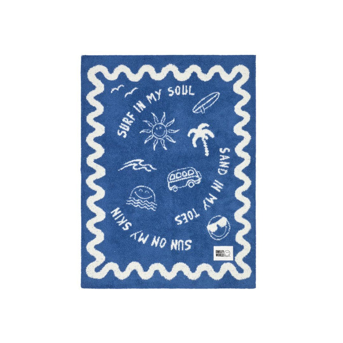 Barefoot Dreams SmileyWorld Stroller Blanket