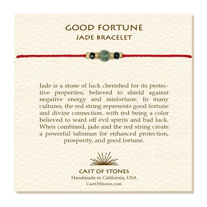 Cast of Stones Good Fortune Jade Bracelet
