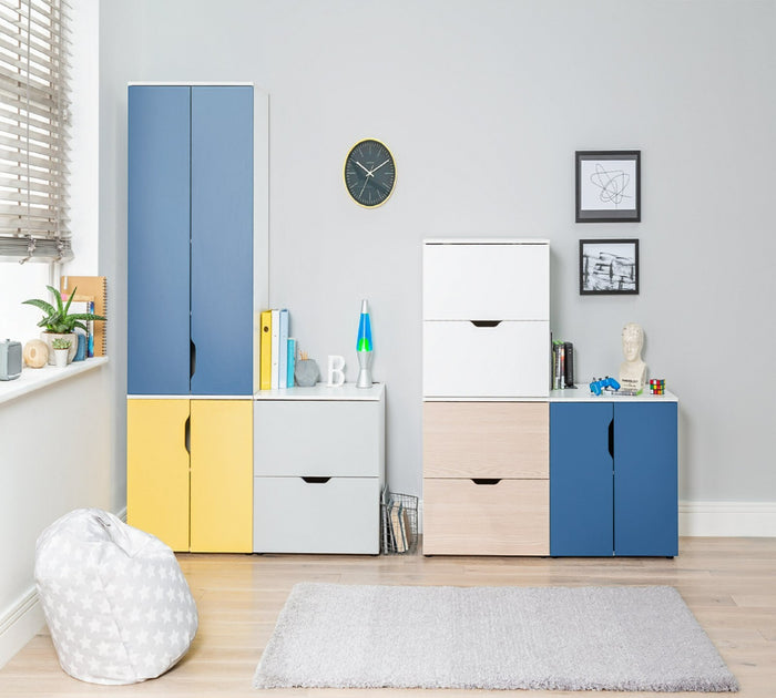 Habitat Kids Pod 2 Drawer Low Chest of Drawers - Orange