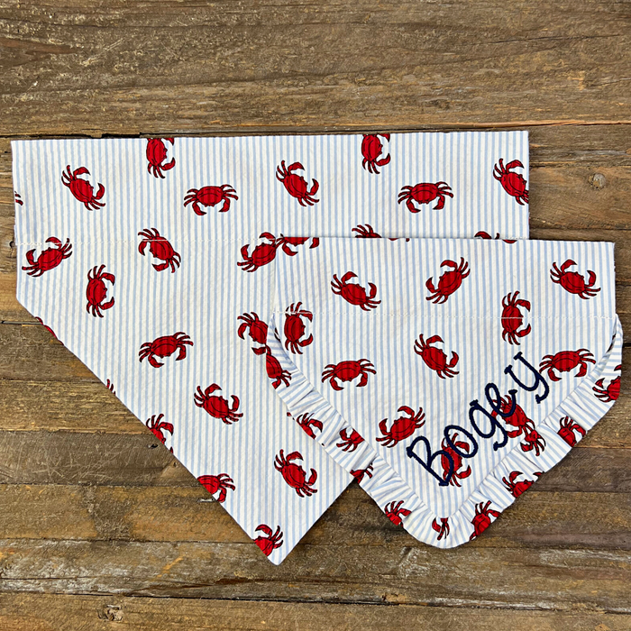 Just a Little Crabby Summer Dog Bandana