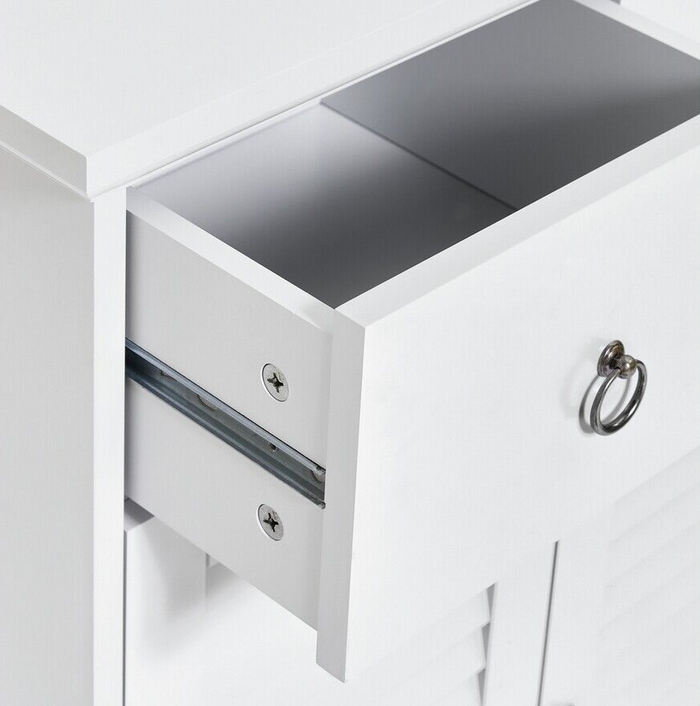 Le Marais 2 Door Double Unit Cabinet - White