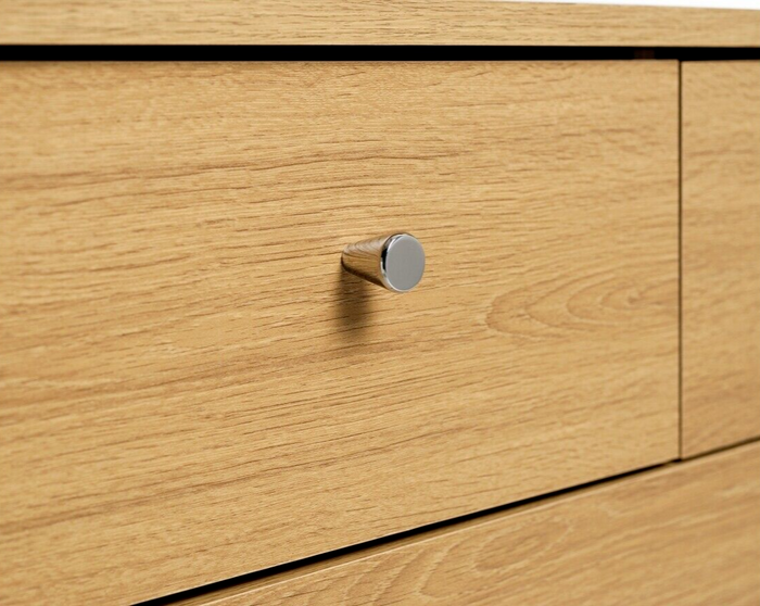 Malibu Modern 7 Drawer Chest Of Drawers - Oak Effect (B Grade)