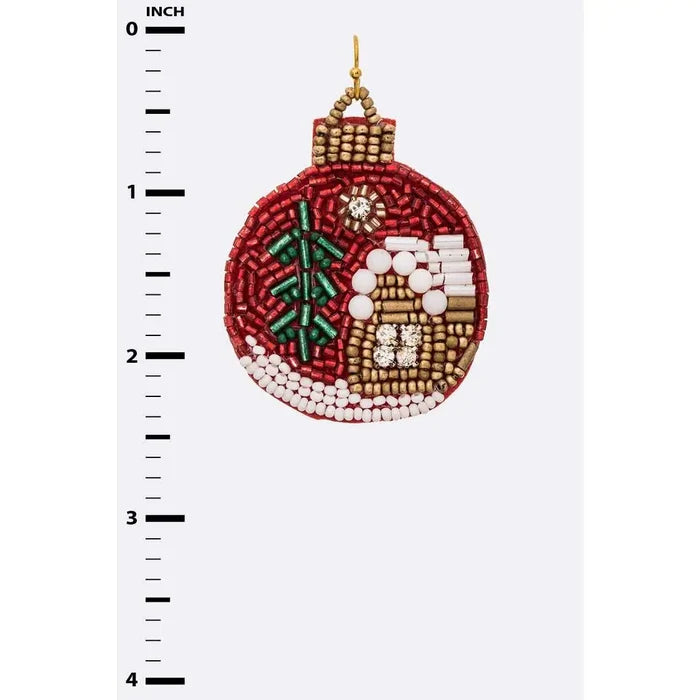 ORNAMENT BEADED EARRINGS