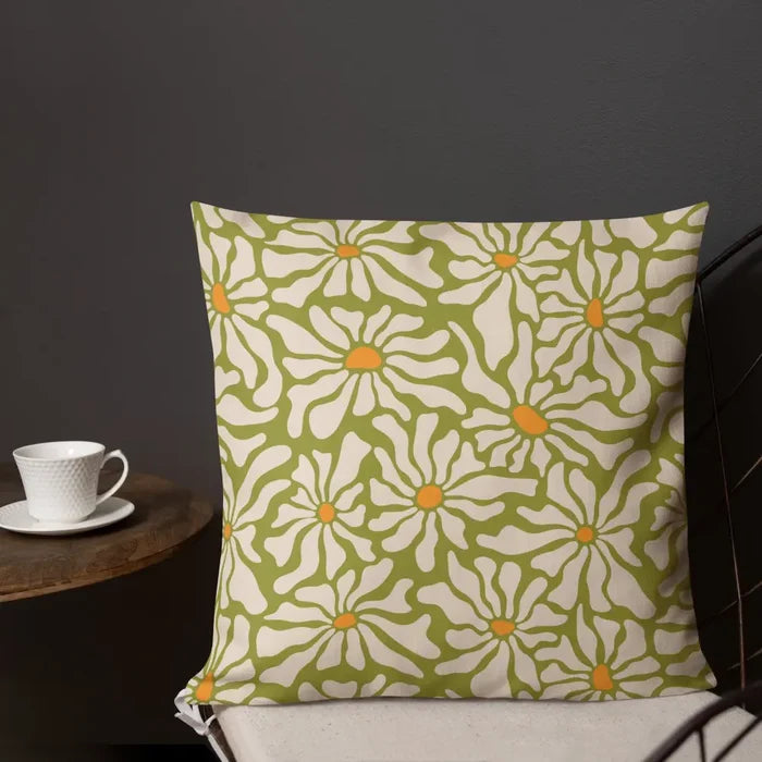 Retro Daisy Blackout Curtains: 70s Midcentury Modern Multi Sizes Drapes - retro curtains