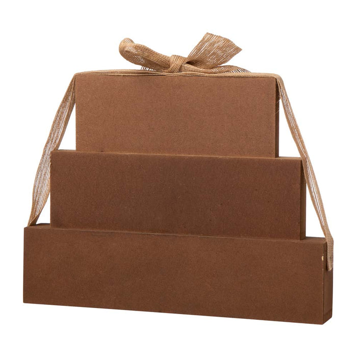11.81"L Wooden Happy Harvest Block Set