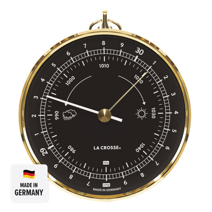 138-611B Analog Dial Barometer – Black
