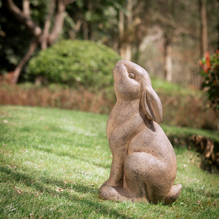 16.5"H MGO Sitting Rabbit Statue
