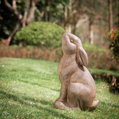 16.5"H MGO Sitting Rabbit Statue