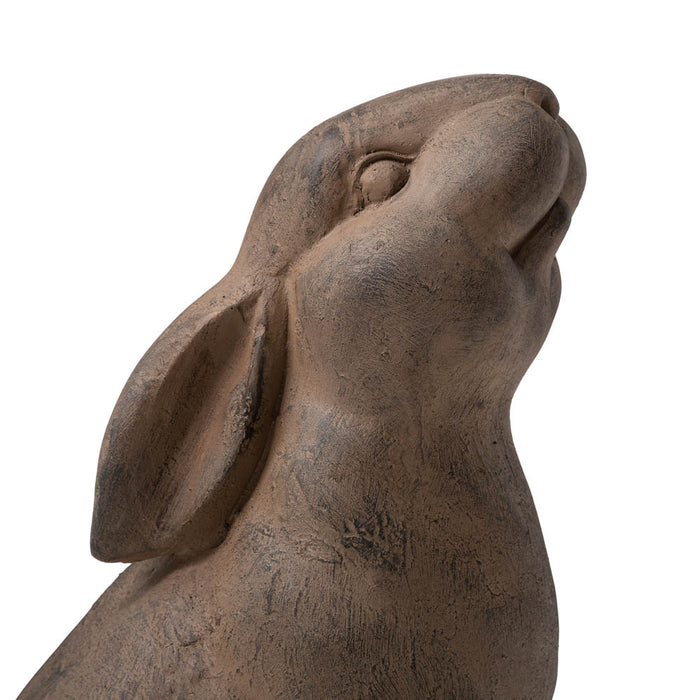 16.5"H MGO Sitting Rabbit Statue