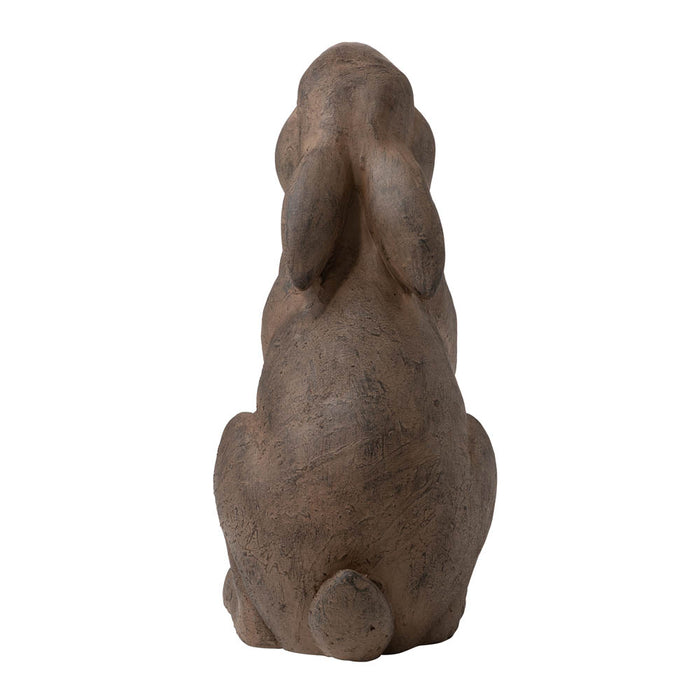 16.5"H MGO Sitting Rabbit Statue