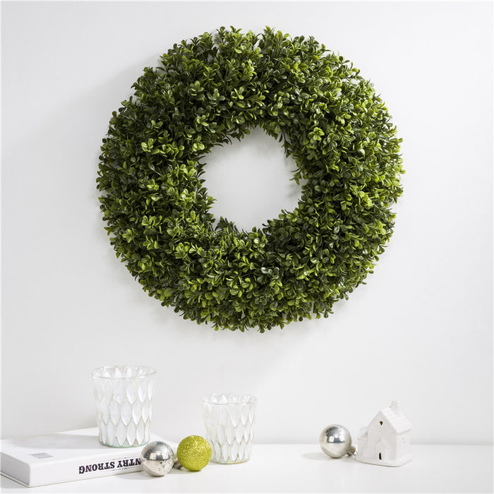 18"D Artificial Boxwood Wreath