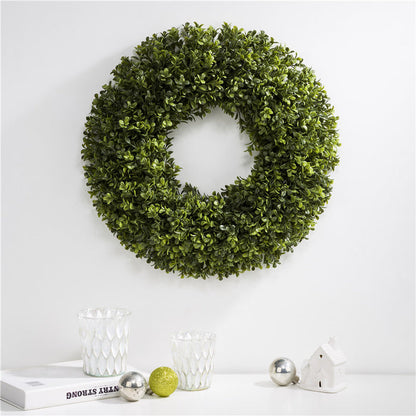 18"D Artificial Boxwood Wreath