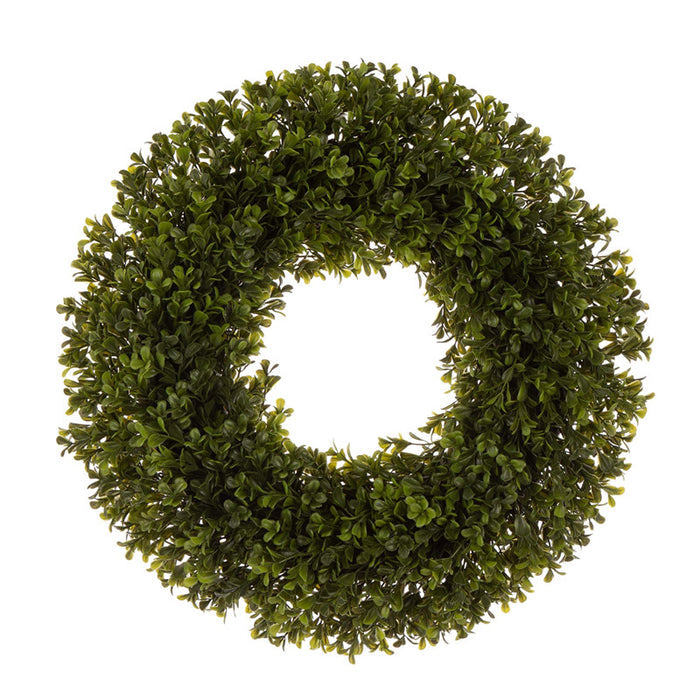 18"D Artificial Boxwood Wreath