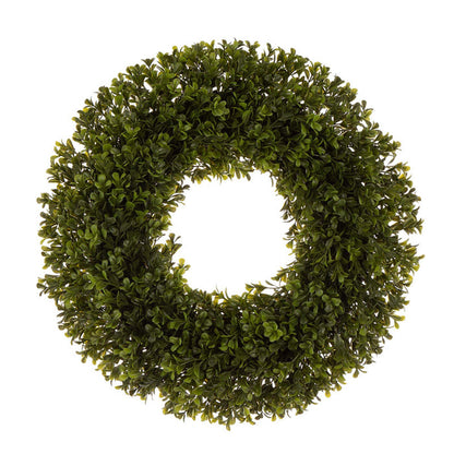 18"D Artificial Boxwood Wreath