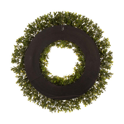 18"D Artificial Boxwood Wreath