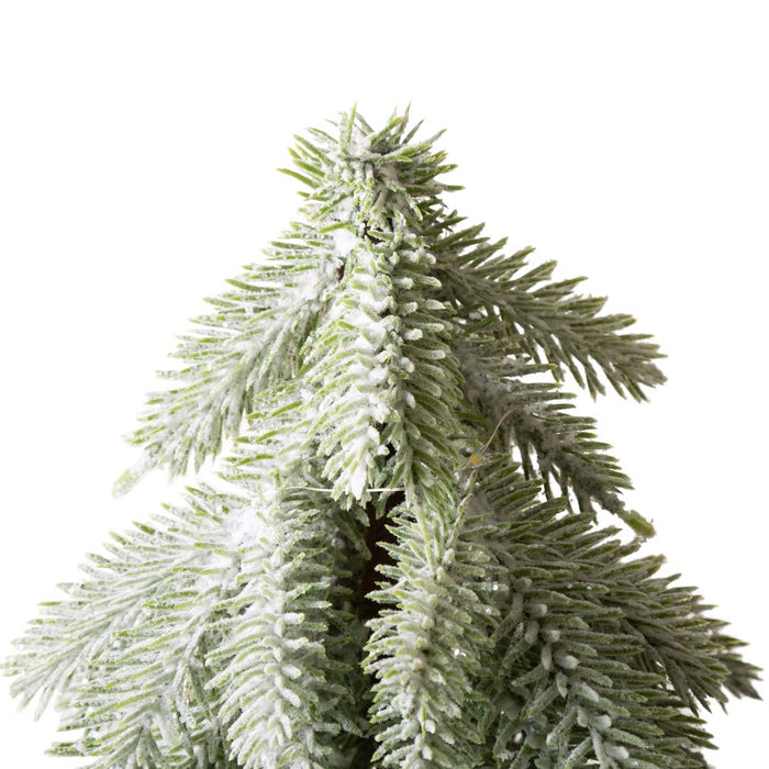 18"H Lighted Frosted Artificial Table Tree