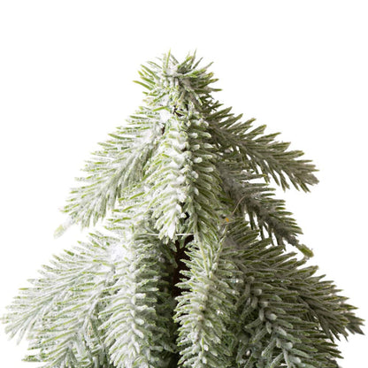 18"H Lighted Frosted Artificial Table Tree