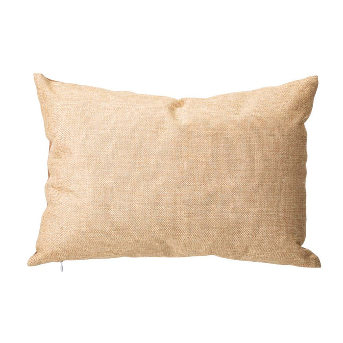 18"L Faux Burlap HAPPY HALLOWEEN Pumpkin Pillow