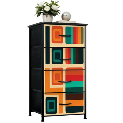 1960s Retro Dresser: Midcentury Modern Lightweight Fabric Cabinet - One Size - retro dresser