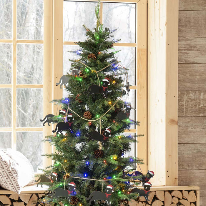 2 pk 72"L Metal Christmas Kitty Garland