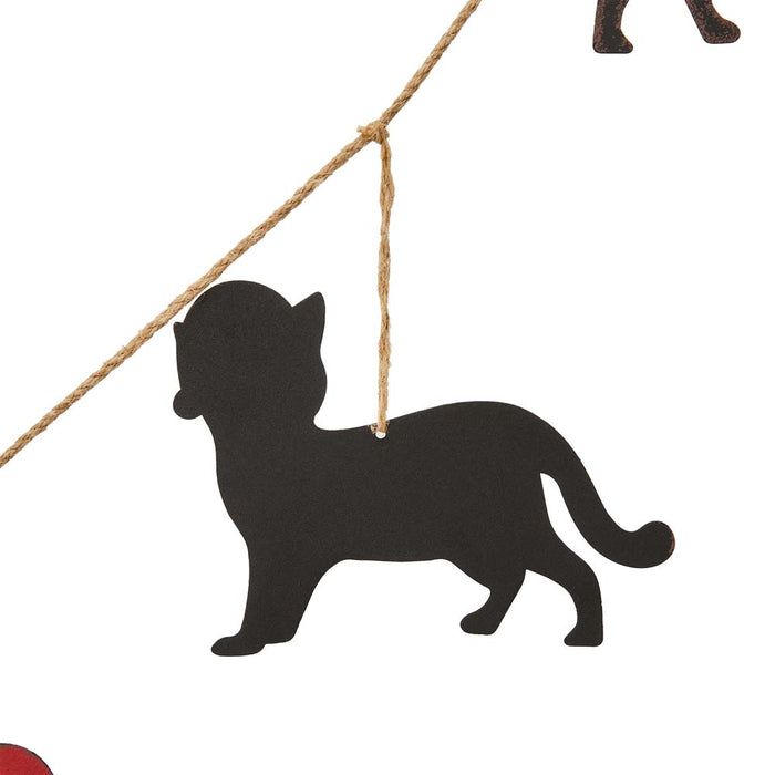 2 pk 72"L Metal Christmas Kitty Garland