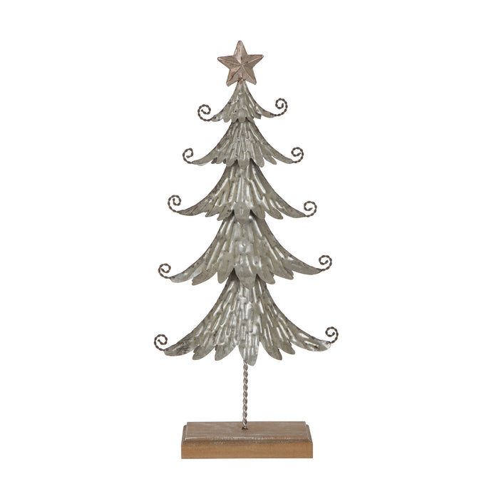 20" H Galvanized Table Tree Christmas Home Decor