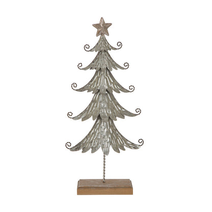 20" H Galvanized Table Tree Christmas Home Decor
