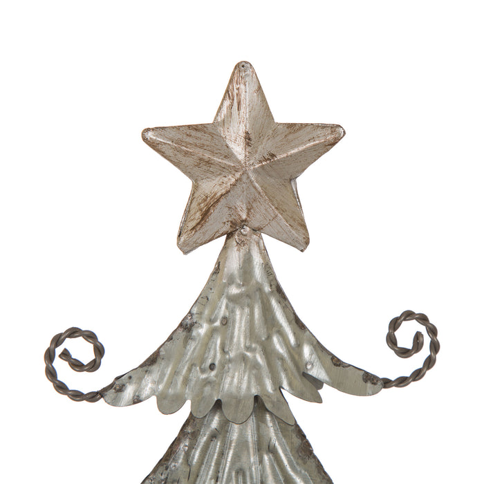 20" H Galvanized Table Tree Christmas Home Decor