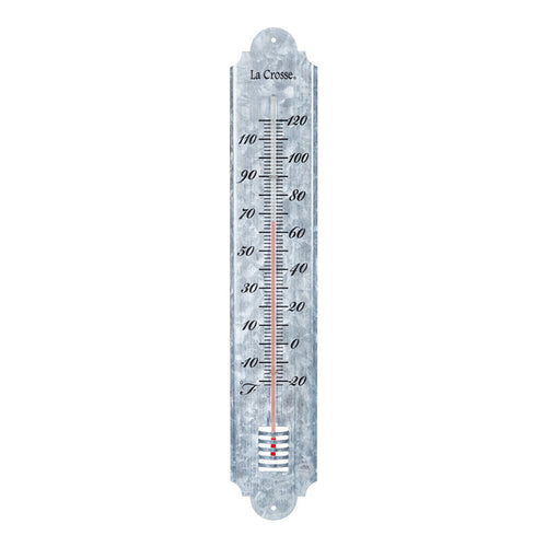 204-1550 19.50 inch Galvanized Metal Thermometer