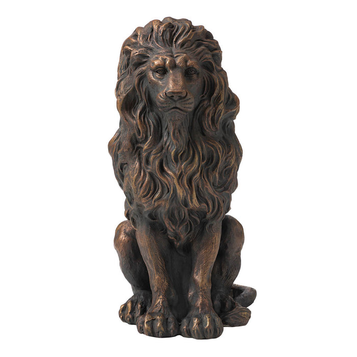 20.75"H MGO Guardian Sitting Lion Statue