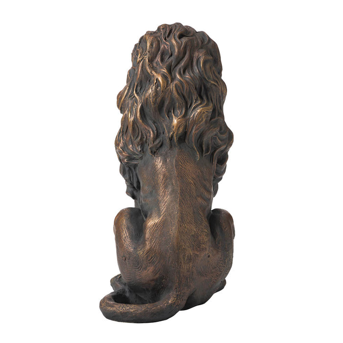 20.75"H MGO Guardian Sitting Lion Statue