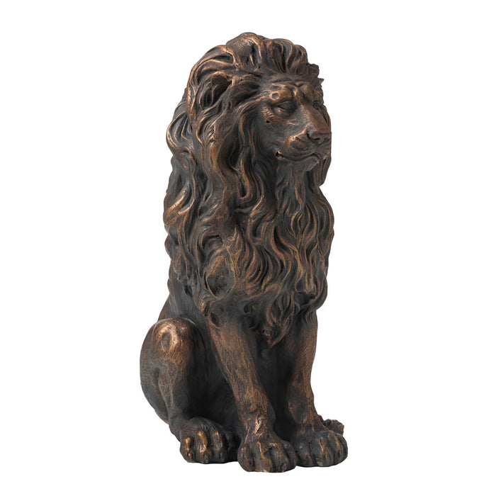 20.75"H MGO Guardian Sitting Lion Statue