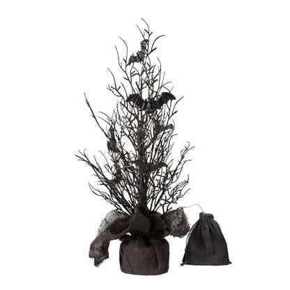 20"H Halloween Table Tree with Lighted Bats Decor