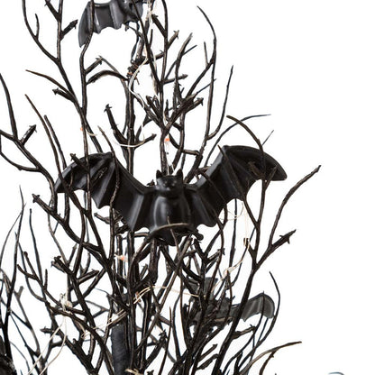20"H Halloween Table Tree with Lighted Bats Decor