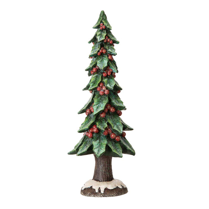 20"H Resin Christmas Handcrafted Red Berry Table Tree Decor