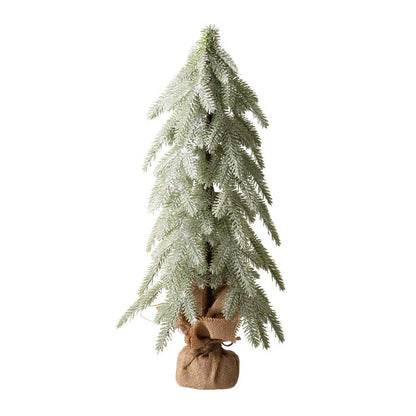 22"H Lighted Frosted Artificial Table Tree