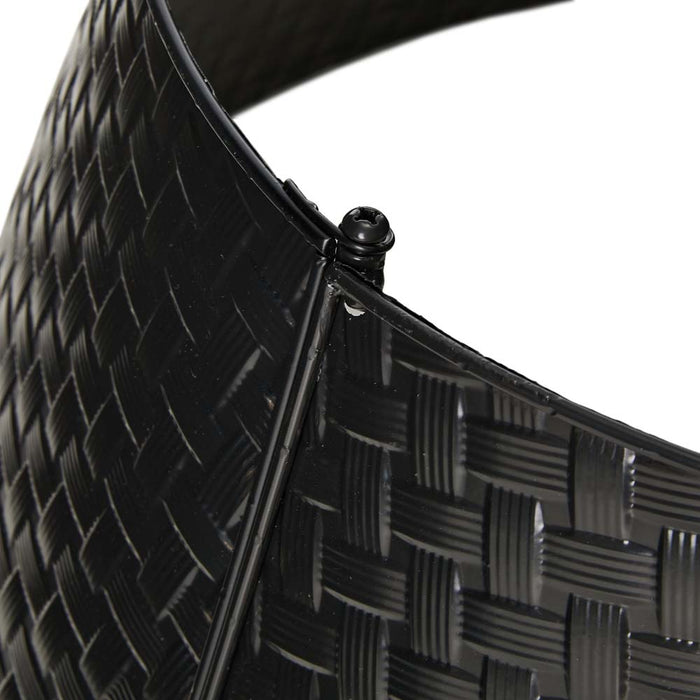 26"D Black Metal Woven Tree Collar