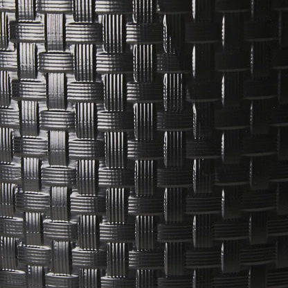 26"D Black Metal Woven Tree Collar