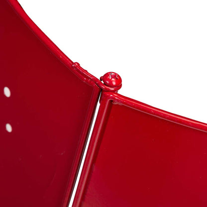 26"D Galvanized Metal Santa on Sleigh Tree Collar with Light String