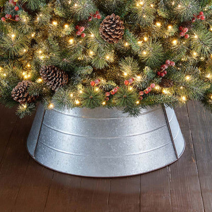 26"D Galvanized Metal Tree Collar