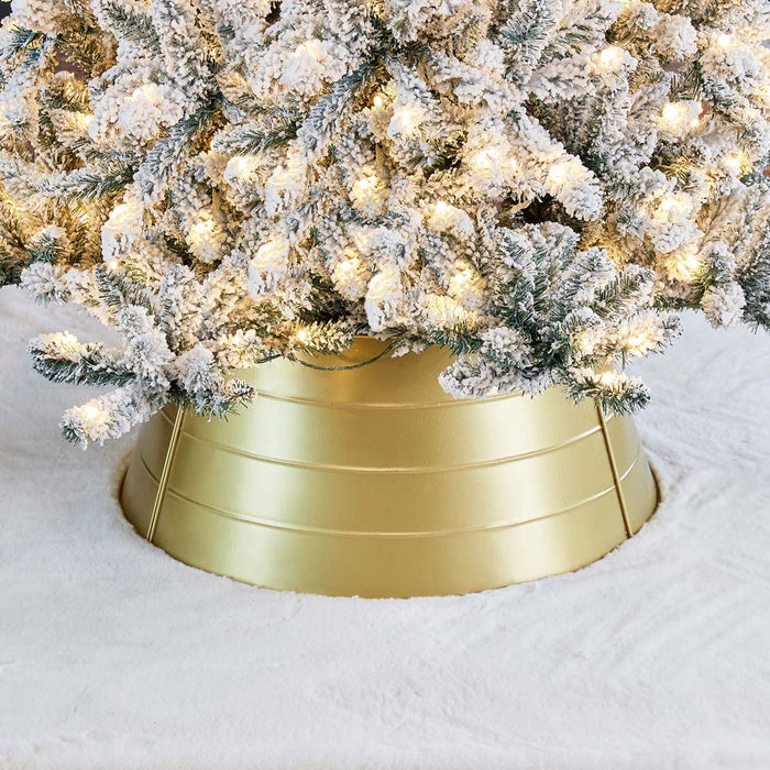 26"D Gold Metal Tree Collar