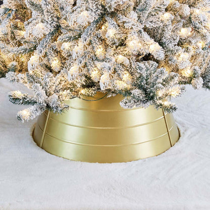 26"D Gold Metal Tree Collar