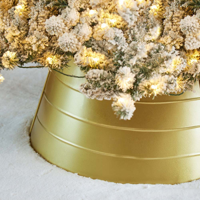26"D Gold Metal Tree Collar