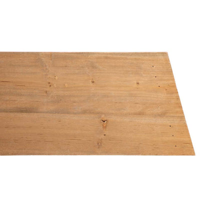 26"L Washed White Wooden Trapezoid Farm Fresh Christmas Tree Collar