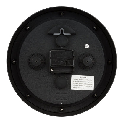 29005 10-inch Waylon Indoor/Outdoor Wall Clock
