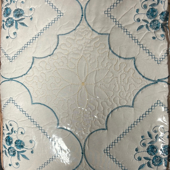Turquoise/white