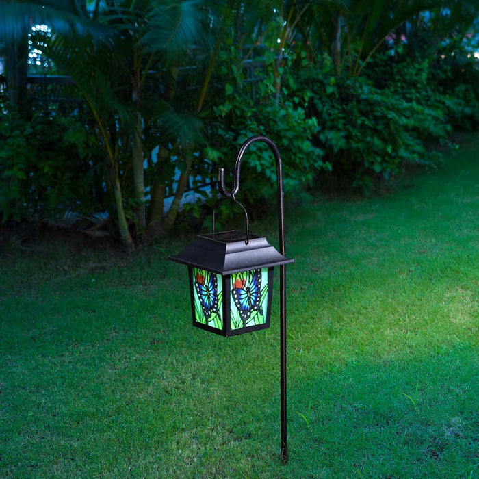 30"H Solar Powered LED Pathway Light with a Garden Stake