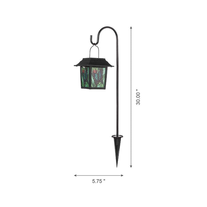 30"H Solar Powered LED Pathway Light with a Garden Stake