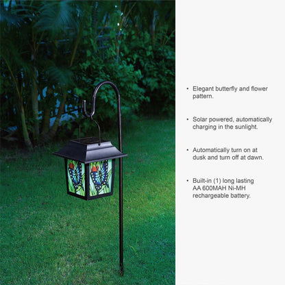 30"H Solar Powered LED Pathway Light with a Garden Stake